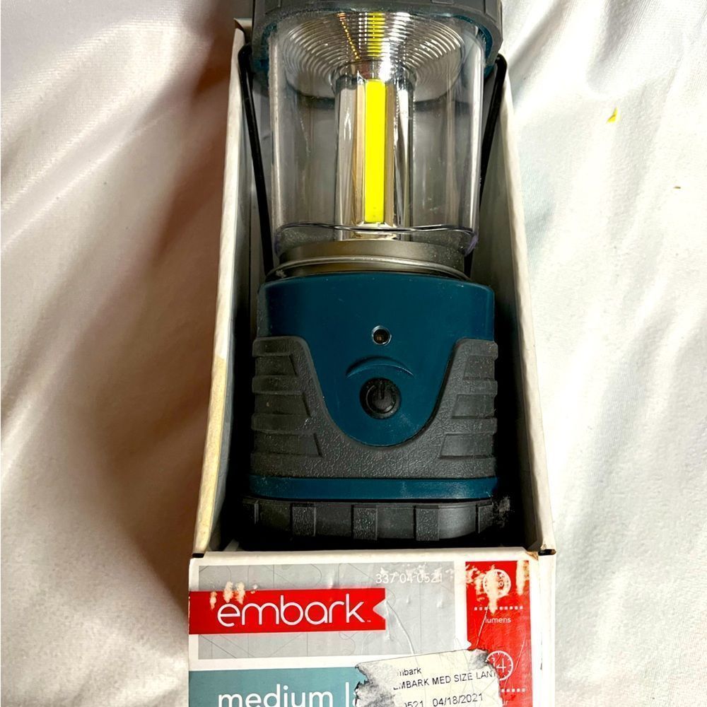 EMBARK Medium Size LED Lantern 3 Light Mode Water Resistant IPX4 Rating 60' Beam